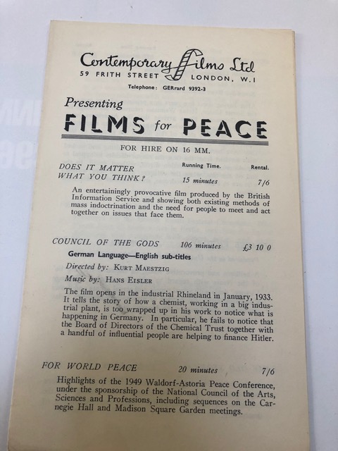 Rubinstein films for peace